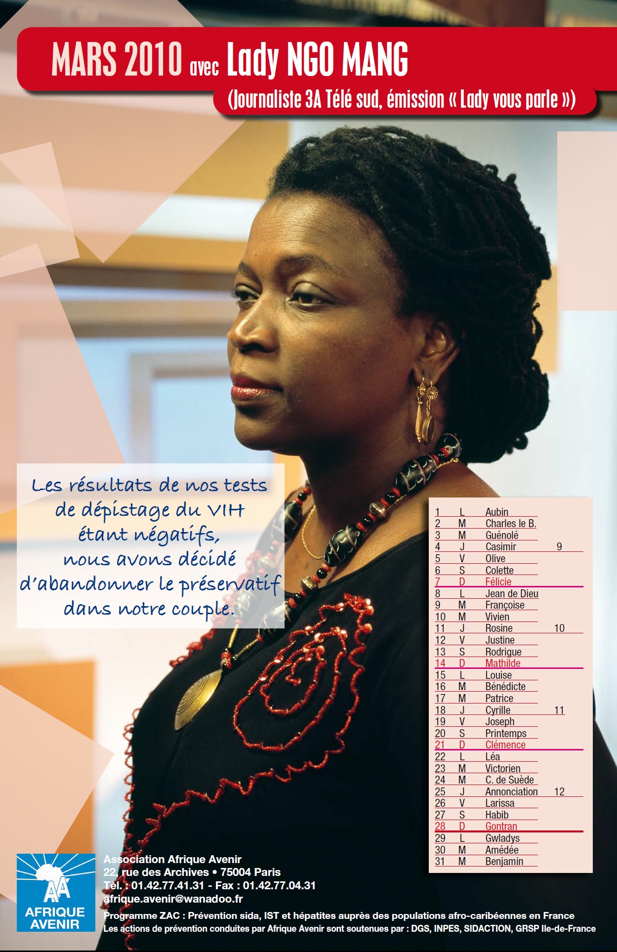 Contre le VIH/Sida avec LADY NGOMANG
