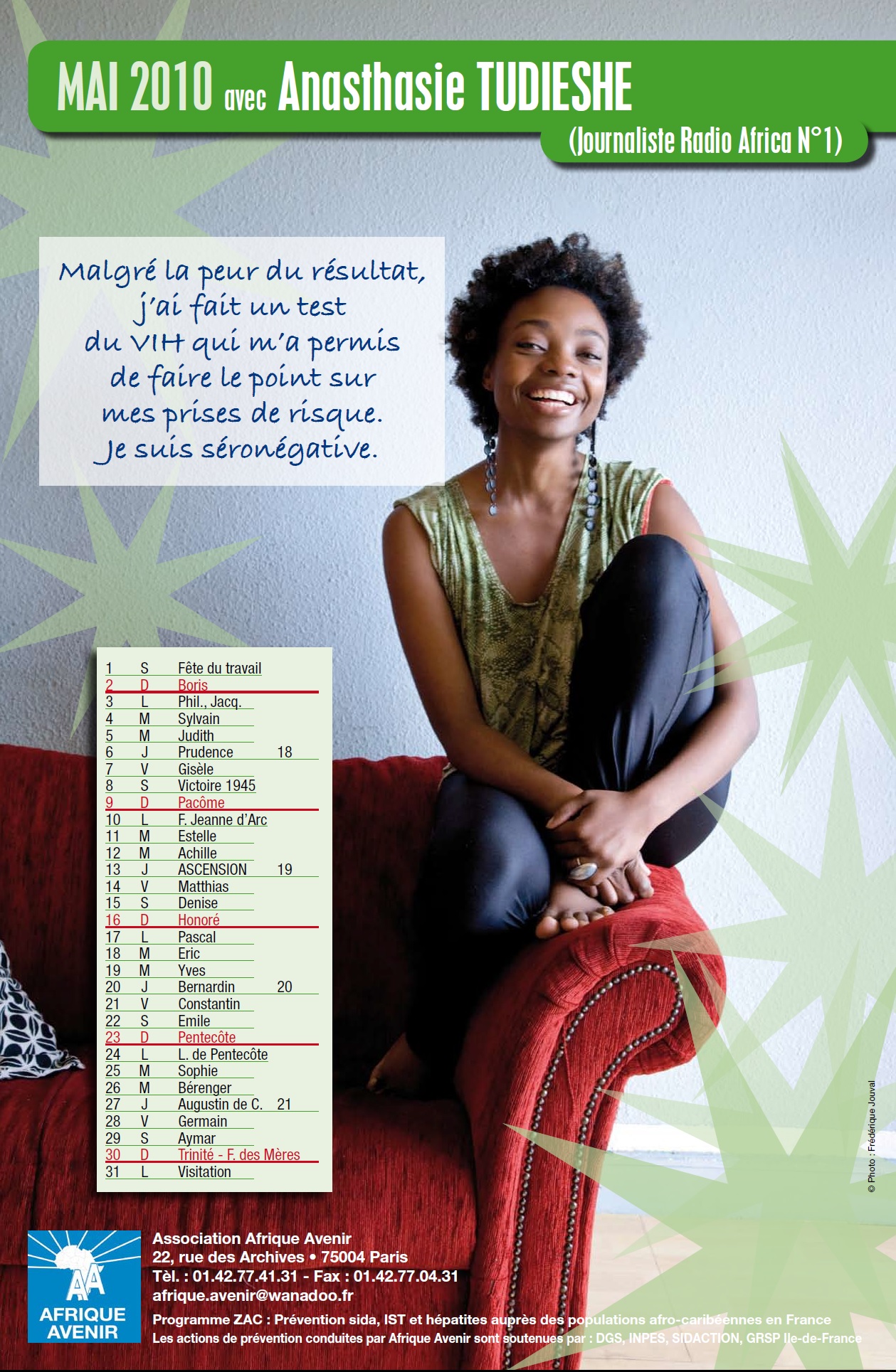 Contre le VIH/Sida avec Anasthasie TUDIESHE