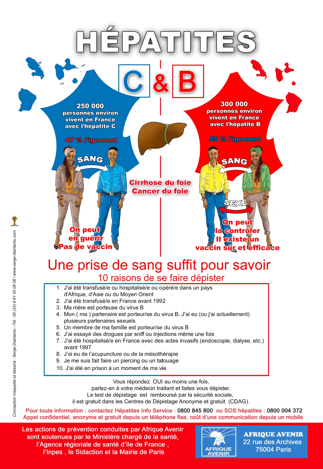 10 RAISONS POUR FAIRE UN DEPISTAGE DES HEPATITES B ET C