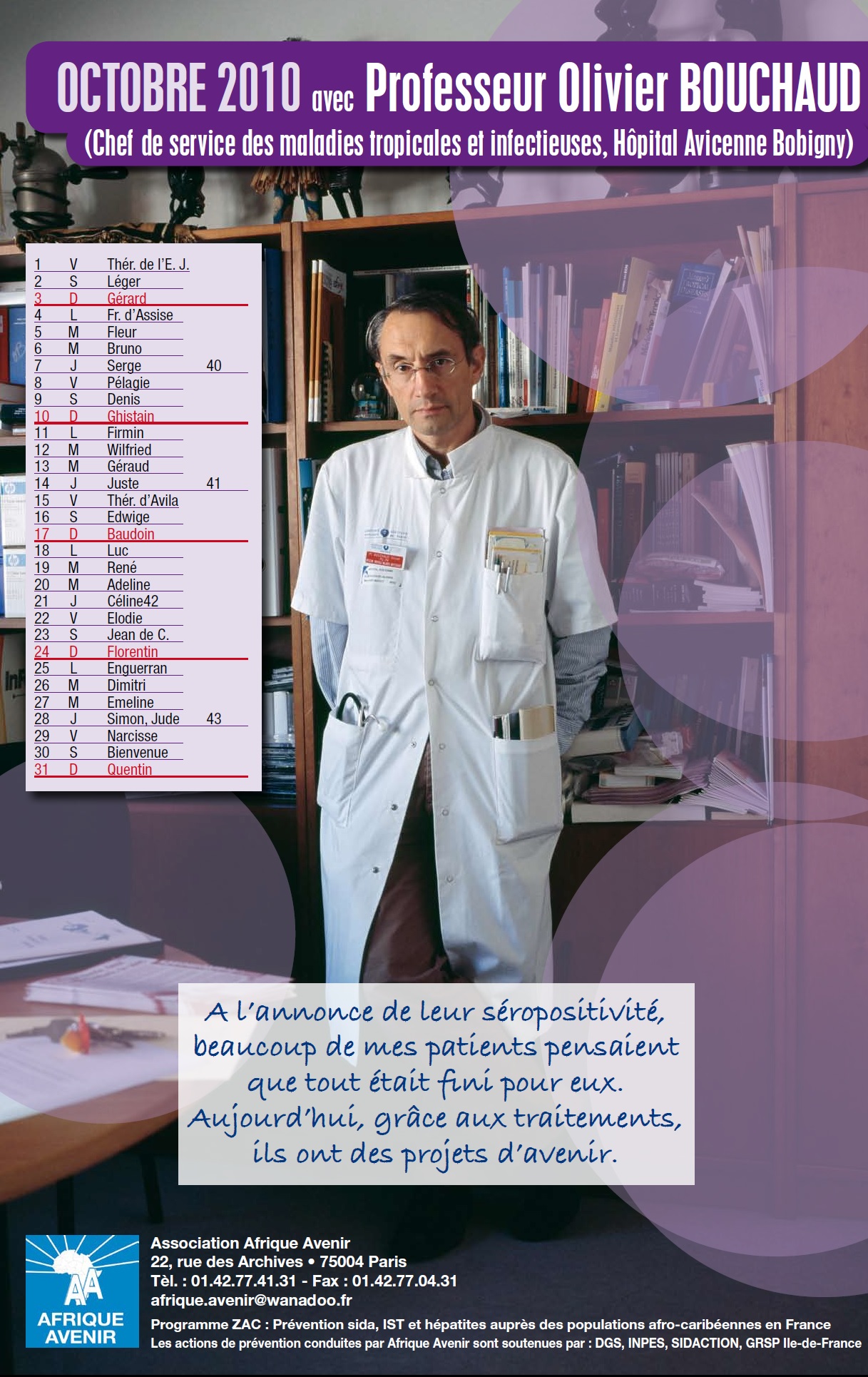Contre le VIH/Sida avec le Professeur Olivier BOUCHAUD