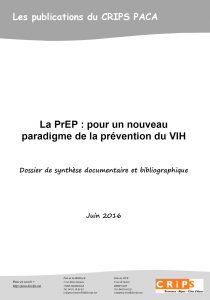 la PrEP pour un nouveau paradigme de la prévention